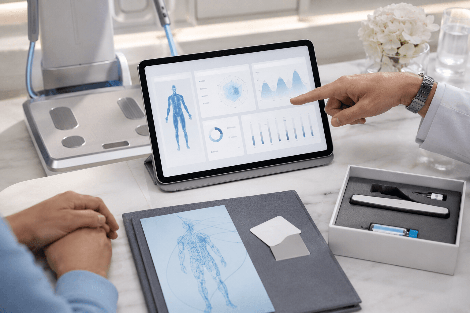 Peptides Pro Baseline diagnostics tablet and review kit